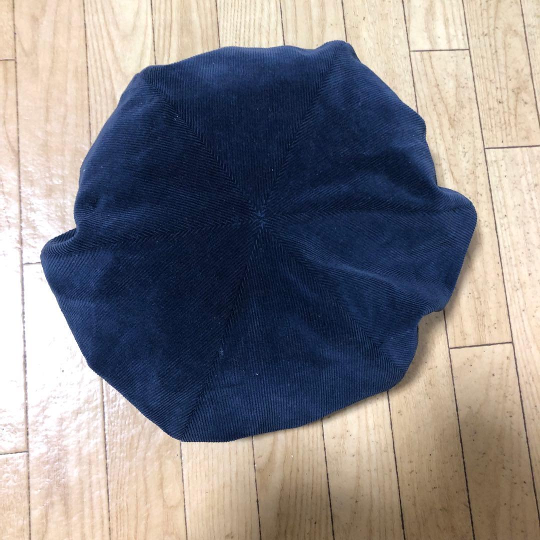 日本製 GDC 刺繍ロゴ コーデュロイ ベレー帽 ネイビー キムタク 降谷建志