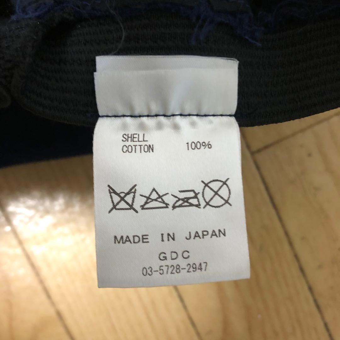 日本製 GDC 刺繍ロゴ コーデュロイ ベレー帽 ネイビー キムタク 降谷建志
