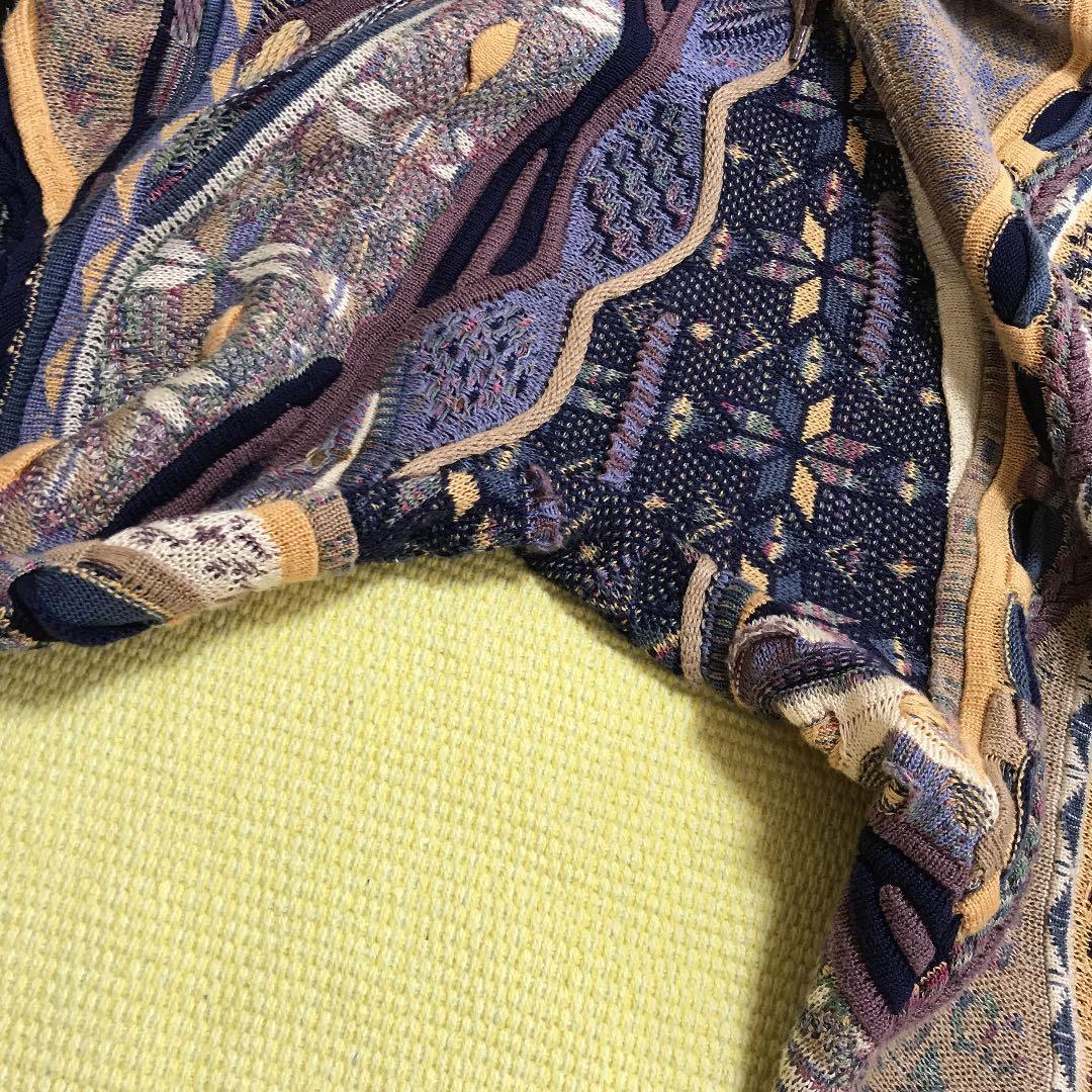 希少デザイン　upperupper 3Dニット　ヴィンテージ　メンズ　サルエル