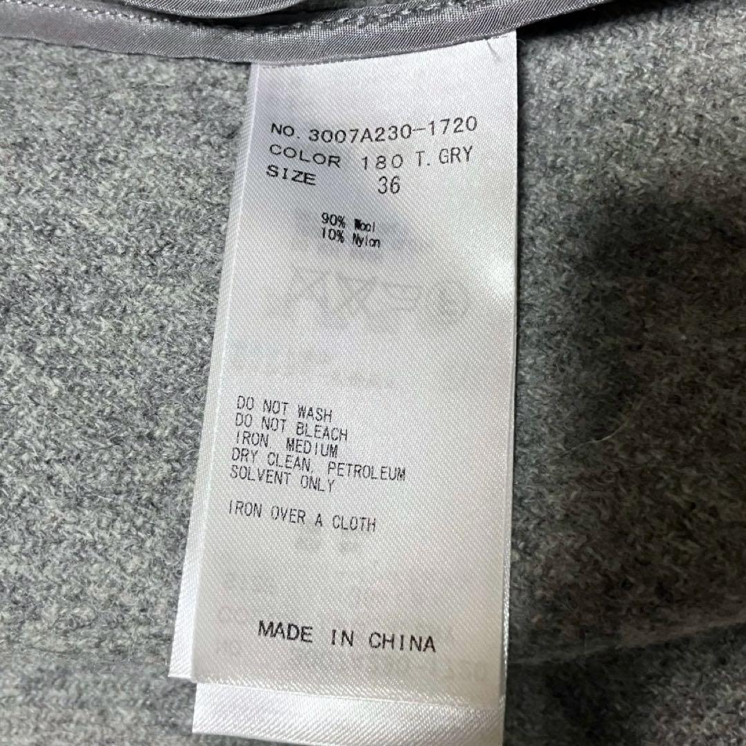 【美品】エンフォルド　ケープポンチョ風　ワイドシャギー　ウール　コート　ミニマル