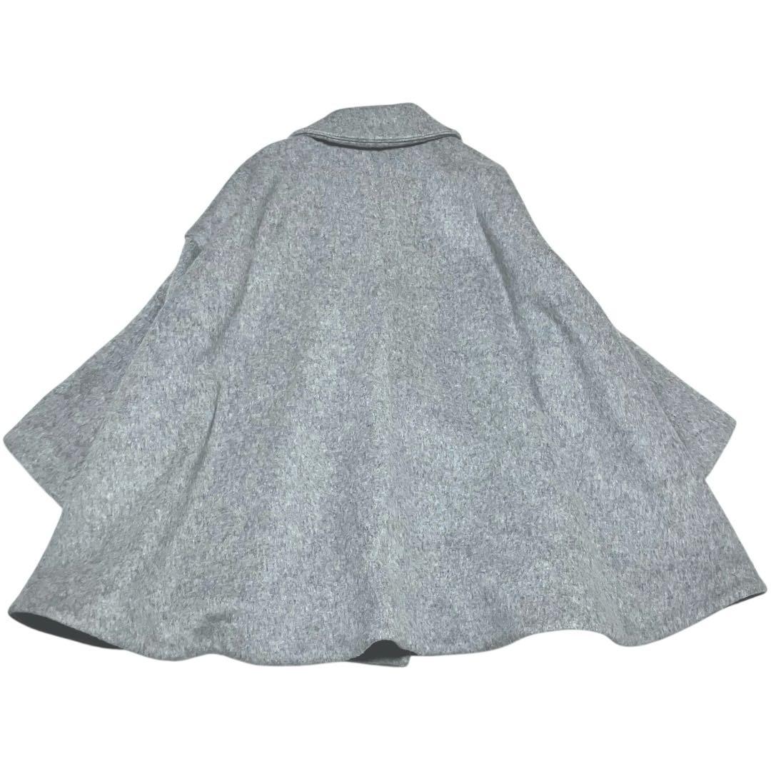 【美品】エンフォルド　ケープポンチョ風　ワイドシャギー　ウール　コート　ミニマル