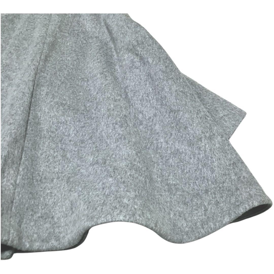 【美品】エンフォルド　ケープポンチョ風　ワイドシャギー　ウール　コート　ミニマル