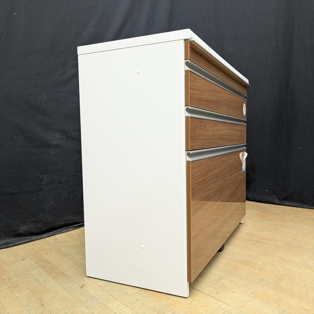 美品　ユーアイ　ソフトクローズ　キッチンカウンター　レンジ台　キャビネット