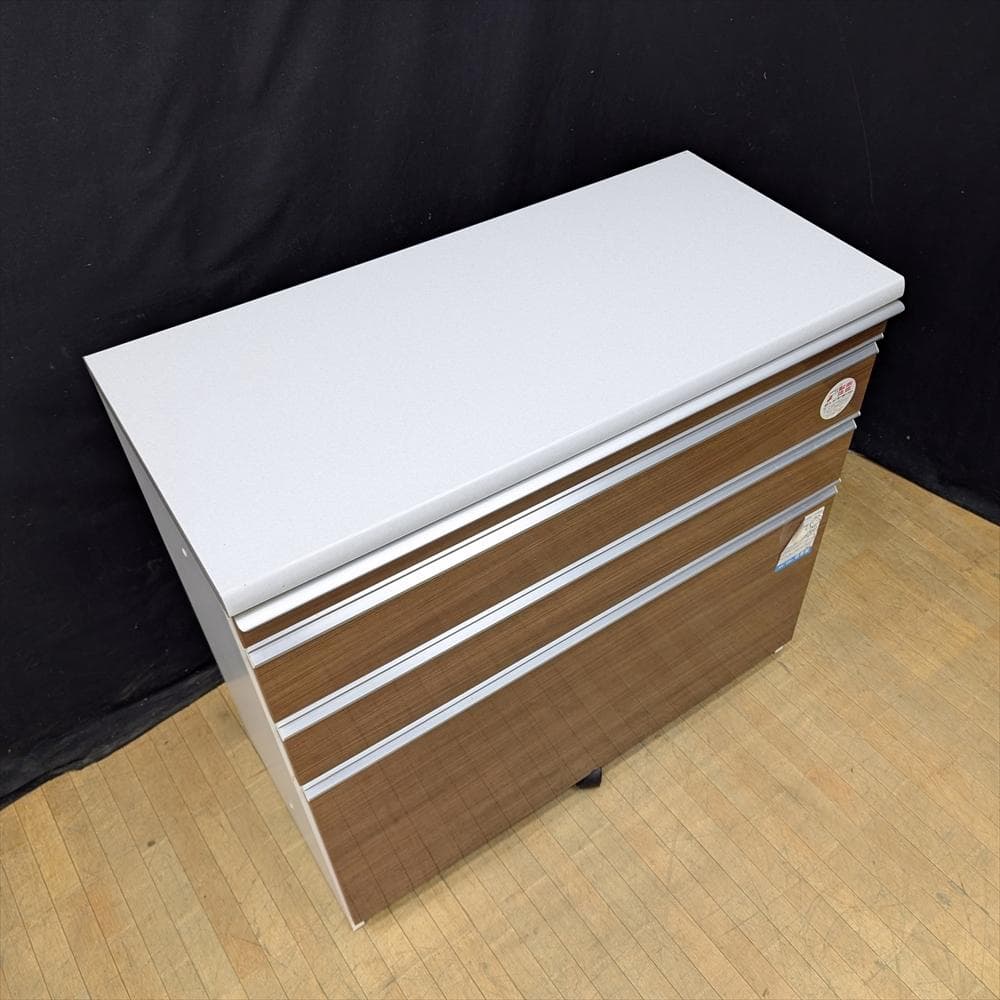 美品　ユーアイ　ソフトクローズ　キッチンカウンター　レンジ台　キャビネット