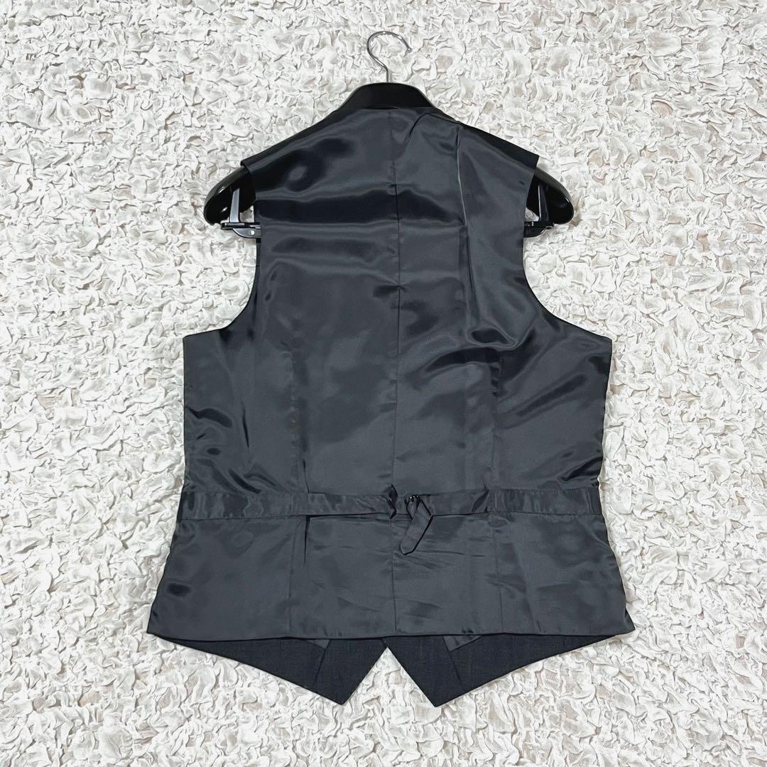 美品 ニューヨーカー スーツ 3ピース セットアップ 背抜き 2B グレー M