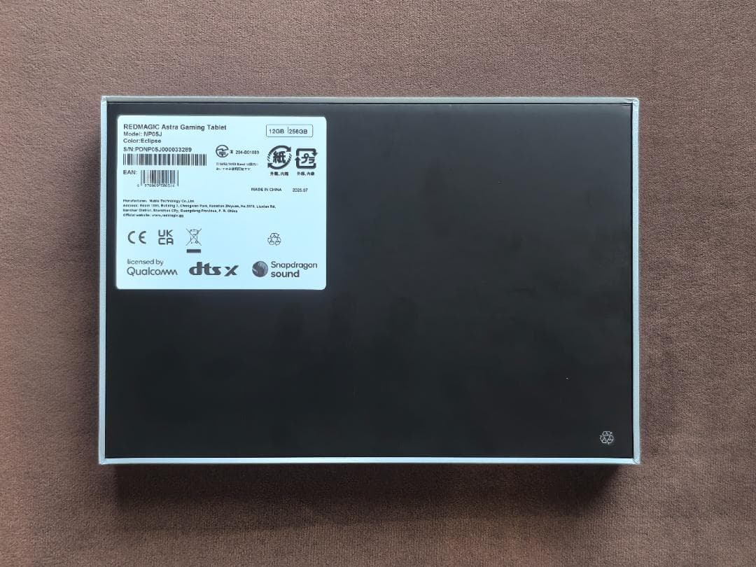 REDMAGIC Astra ゲーミングタブレット 12GB/256GB 国内版