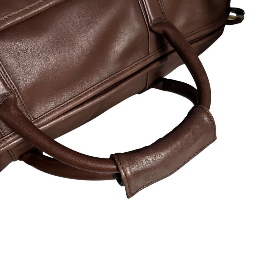 美品✨COACH コーチ　ボストンバッグ　茶色　018