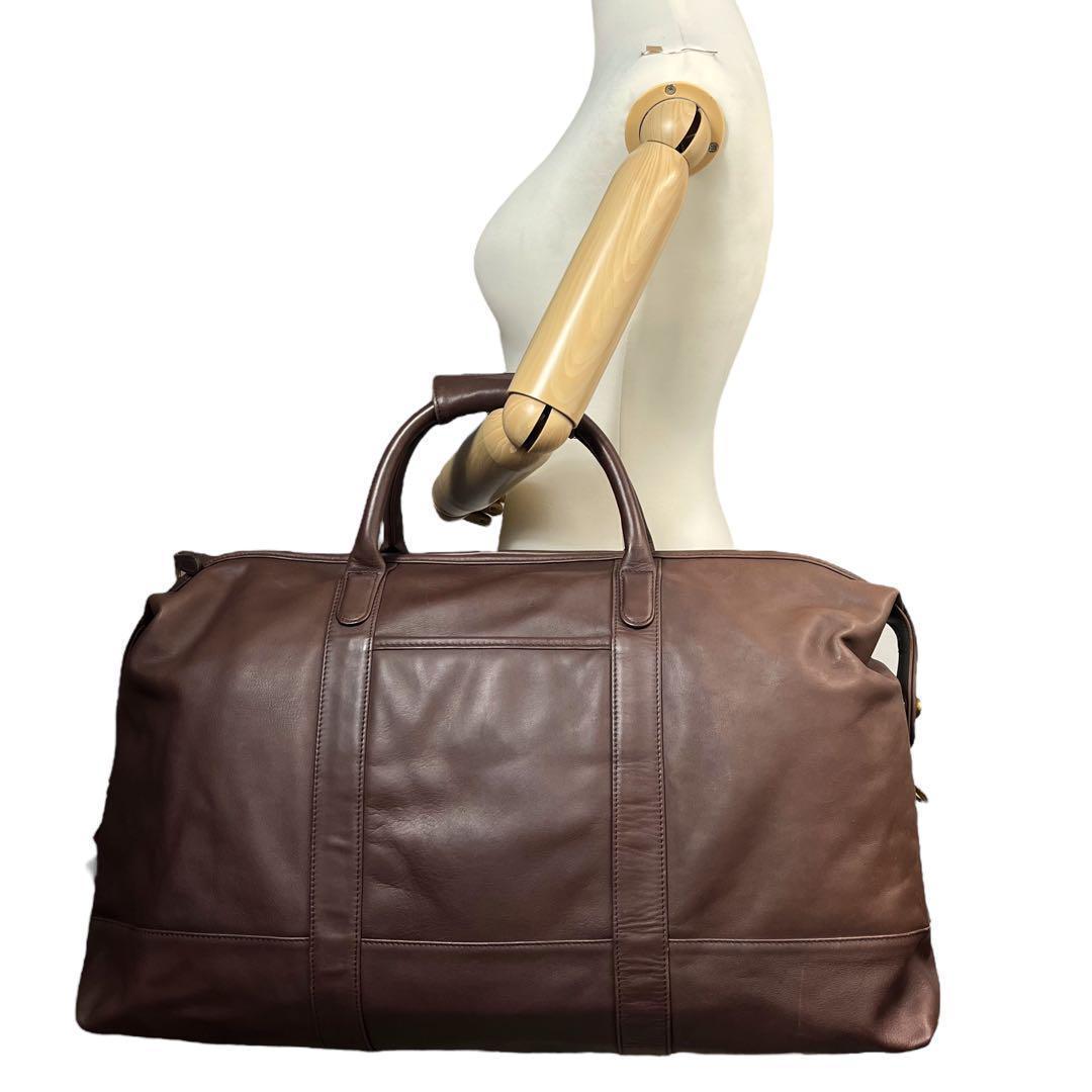 美品✨COACH コーチ　ボストンバッグ　茶色　018