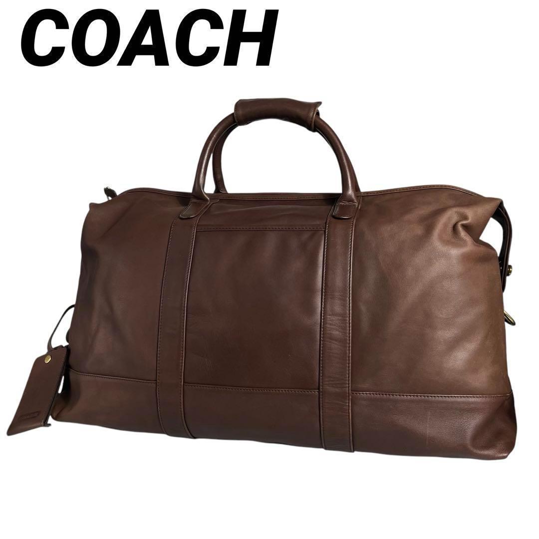 美品✨COACH コーチ　ボストンバッグ　茶色　018