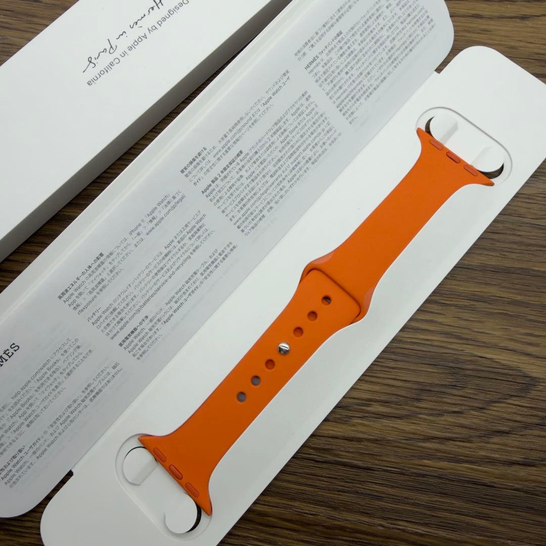 3030 未使用　Apple Watch エルメス　オレンジ　ラバーバンド
