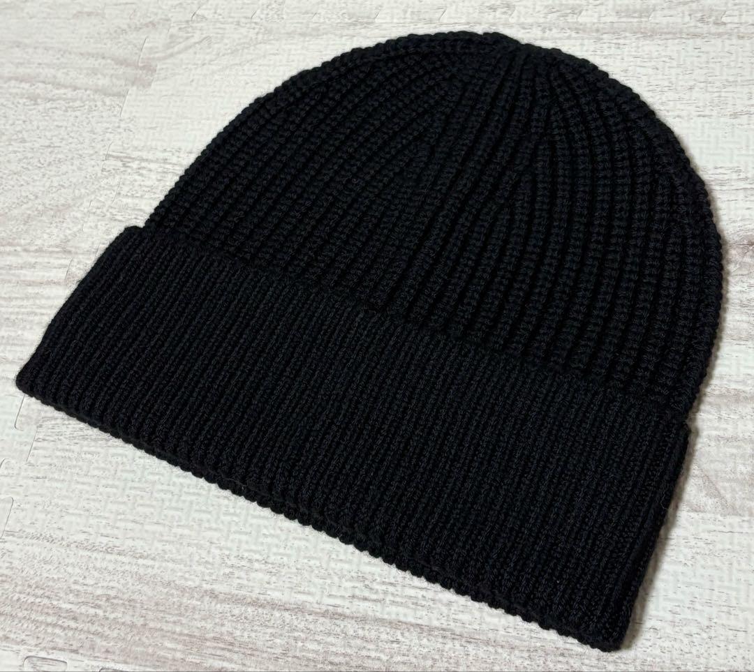 COACH コーチ ウール ニット帽 ビーニー ブラック