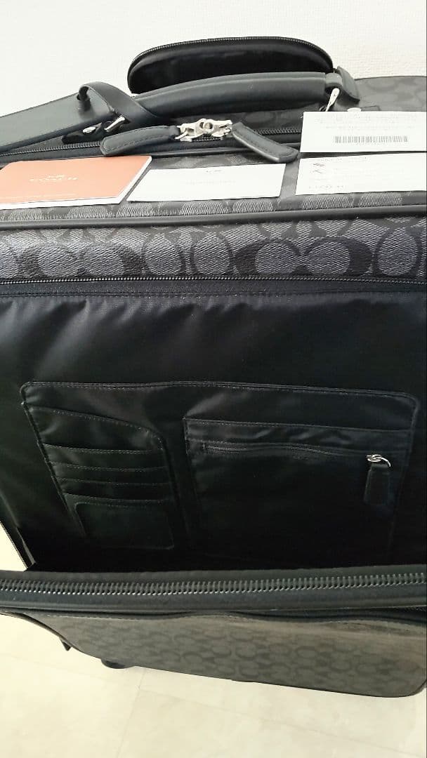 美品✨COACH/コーチ大型キャリーケース✨ガーメントケース＆ポーチ付き◆訳あり