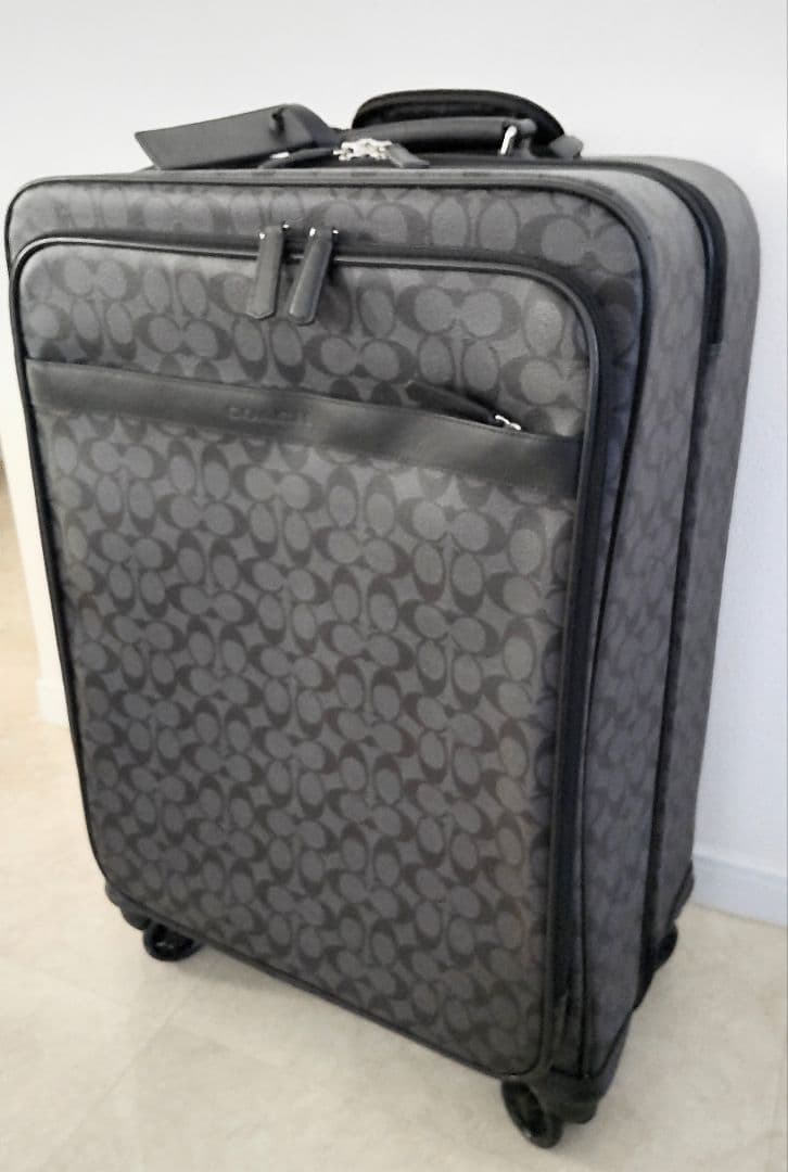 美品✨COACH/コーチ大型キャリーケース✨ガーメントケース＆ポーチ付き◆訳あり