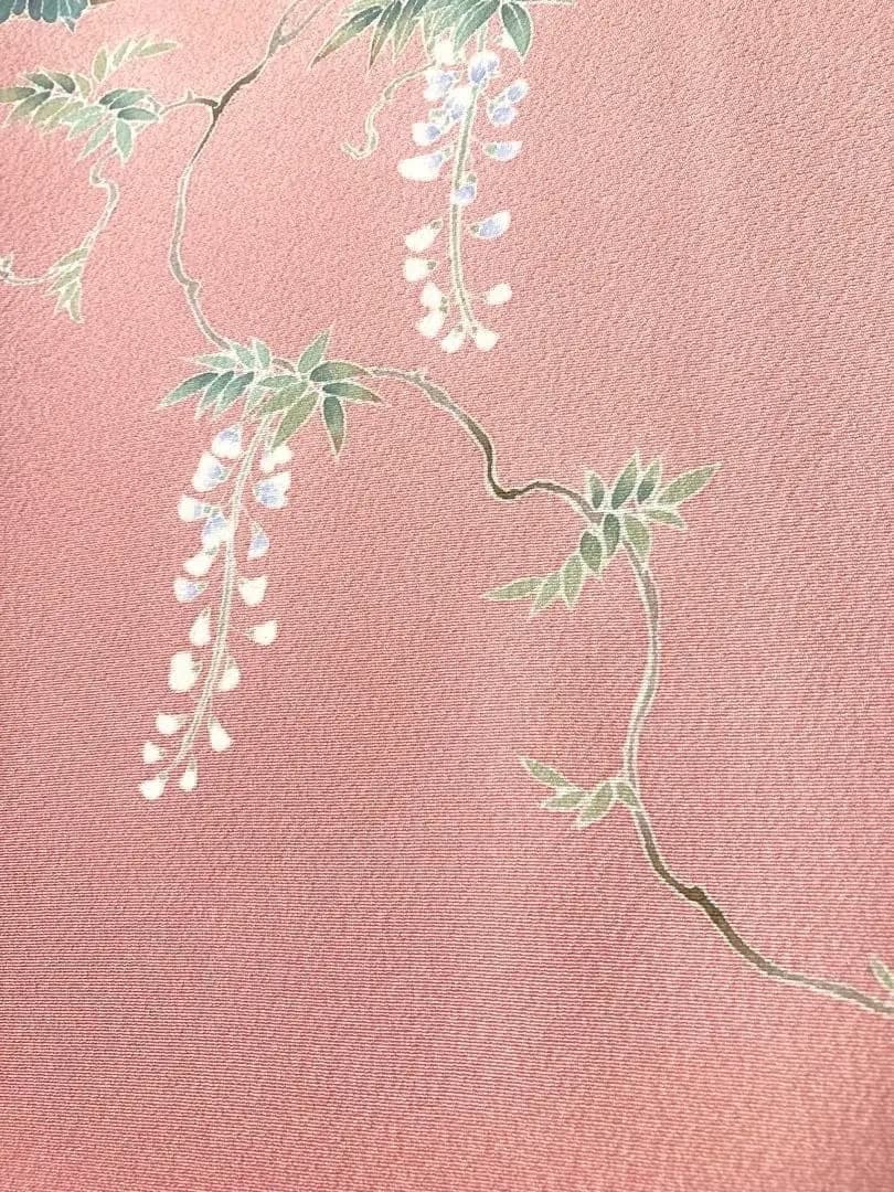 未使用美品 身丈163 上質正絹縮緬 付け下げ 落款有 花籠文ご入園ご入学式