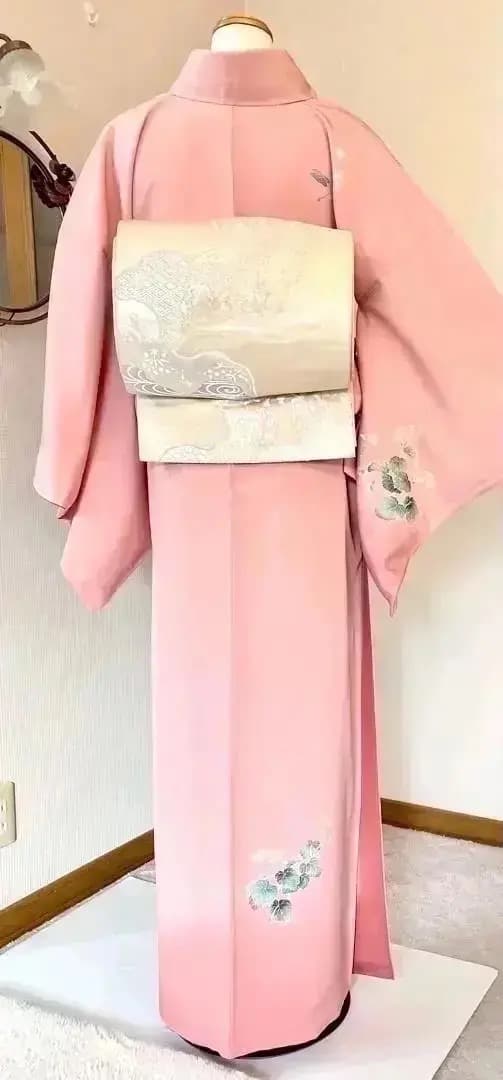 未使用美品 身丈163 上質正絹縮緬 付け下げ 落款有 花籠文ご入園ご入学式