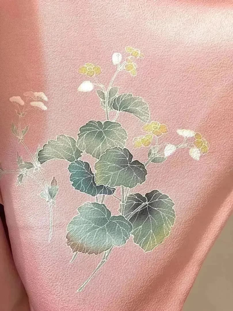 未使用美品 身丈163 上質正絹縮緬 付け下げ 落款有 花籠文ご入園ご入学式