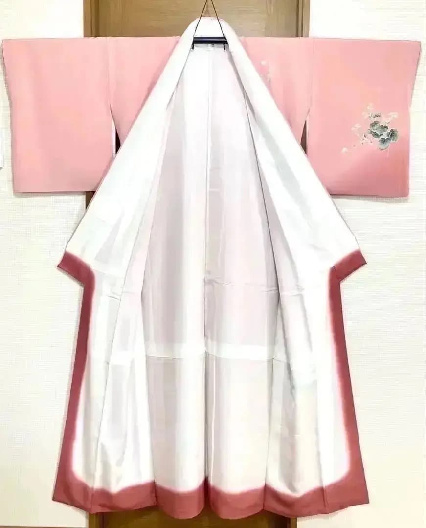 未使用美品 身丈163 上質正絹縮緬 付け下げ 落款有 花籠文ご入園ご入学式