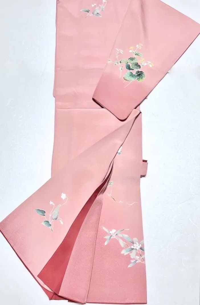 未使用美品 身丈163 上質正絹縮緬 付け下げ 落款有 花籠文ご入園ご入学式