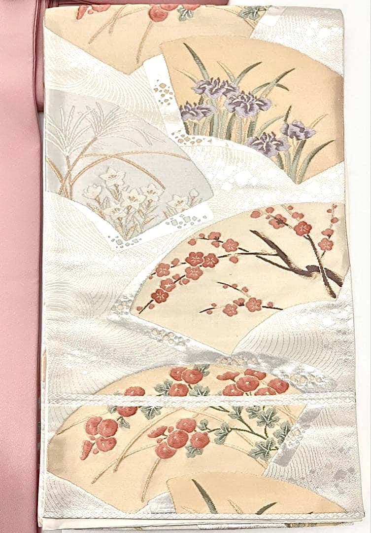 未使用美品 身丈163 上質正絹縮緬 付け下げ 落款有 花籠文ご入園ご入学式