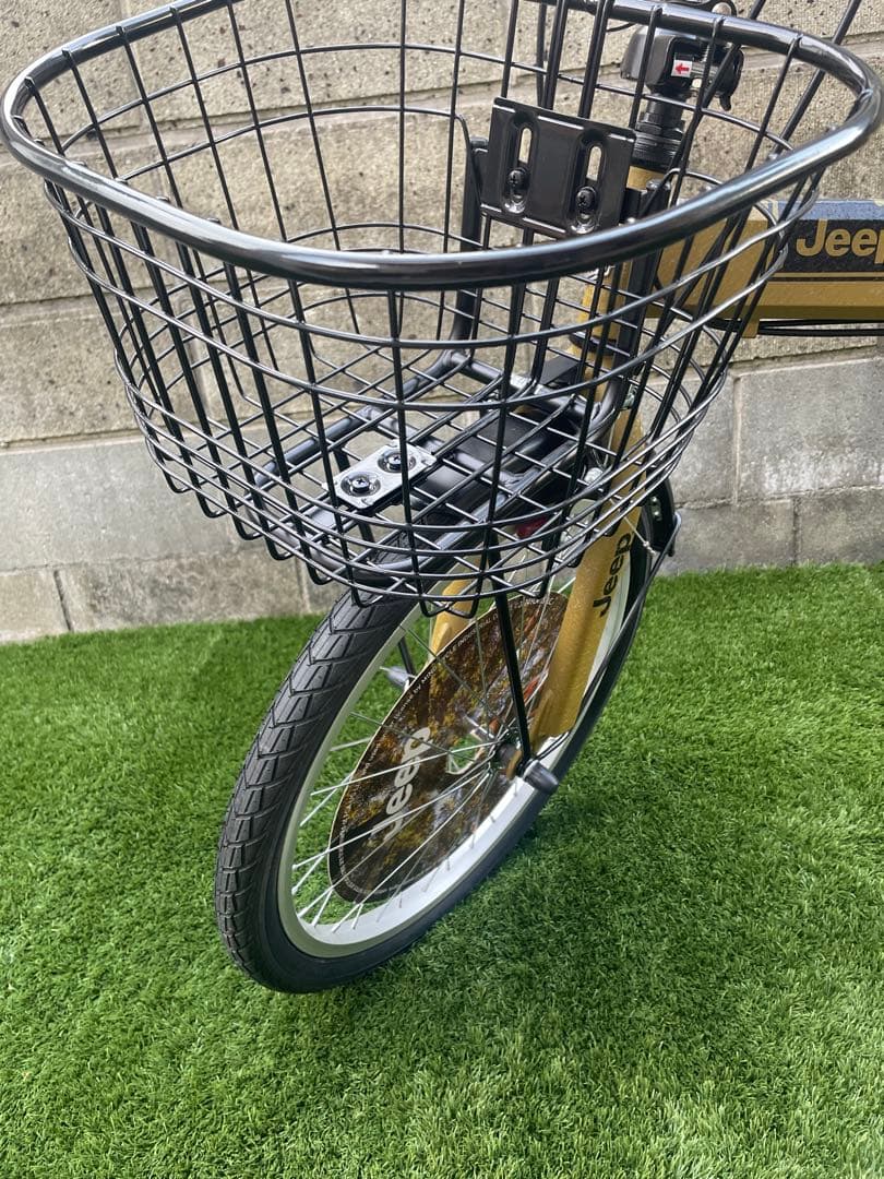 美品 【Jeep】JE-206G 20インチ折りたたみ自転車 CAMEL