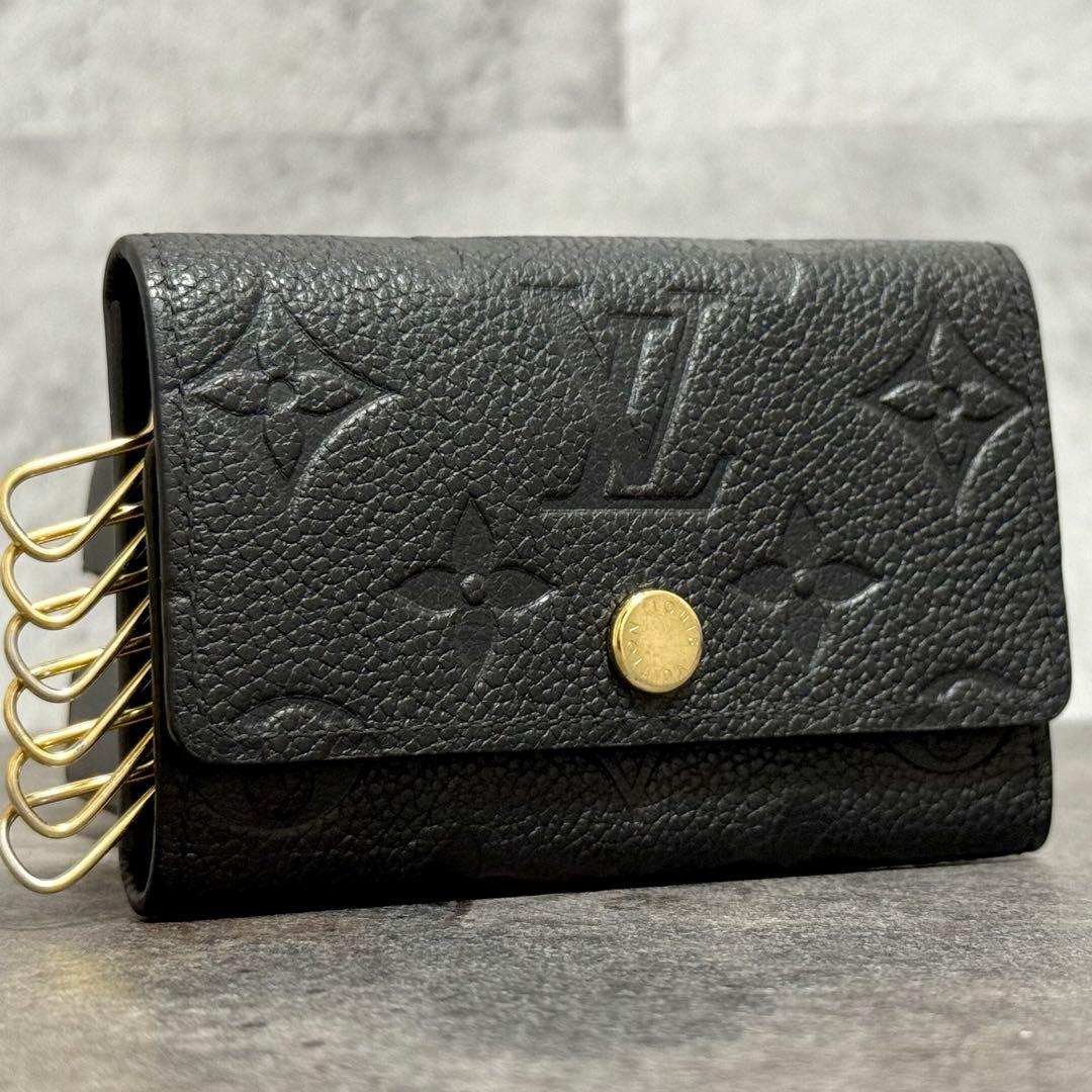 超極美品 IC搭載⭐️ルイヴィトン アンプラント ミュルティクレ6 キーケース 黒