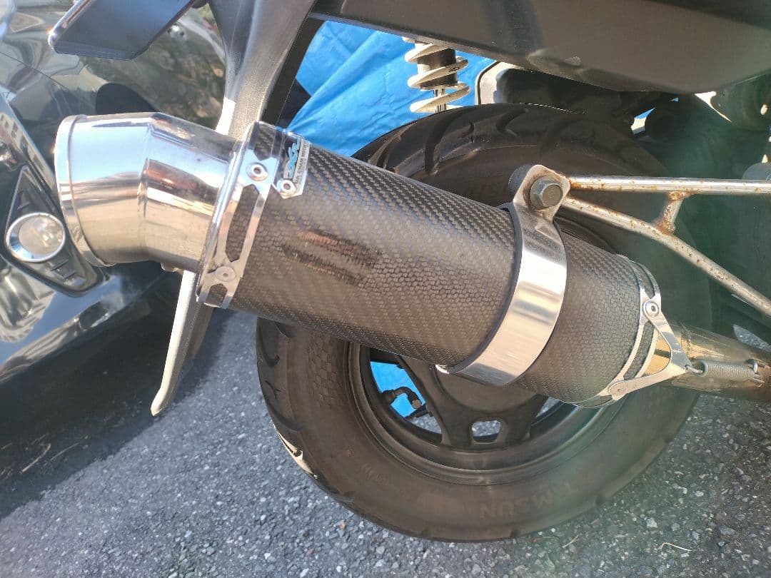 アドレスV125/G用 DCR GPスタイル カーボンマフラー