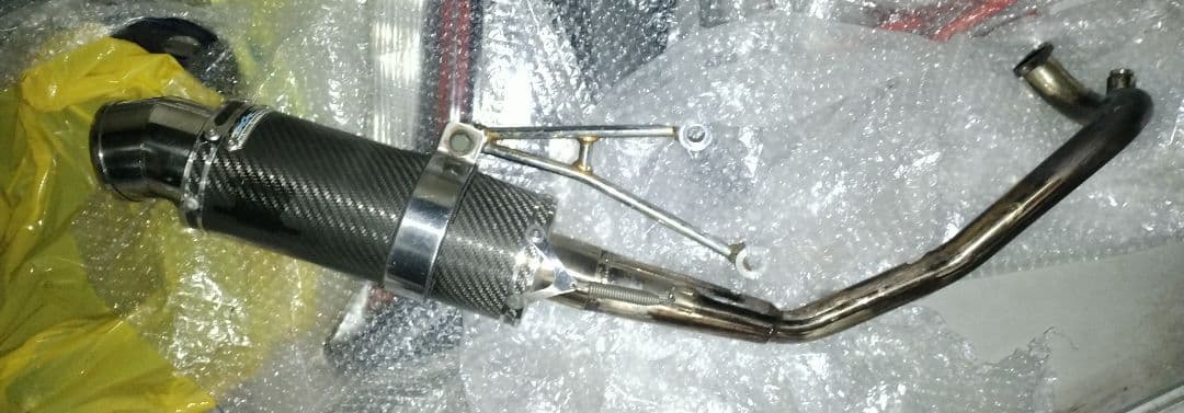 アドレスV125/G用 DCR GPスタイル カーボンマフラー