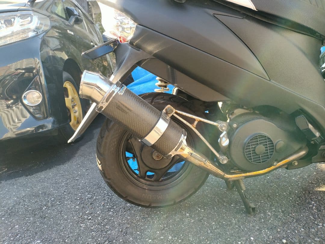 アドレスV125/G用 DCR GPスタイル カーボンマフラー