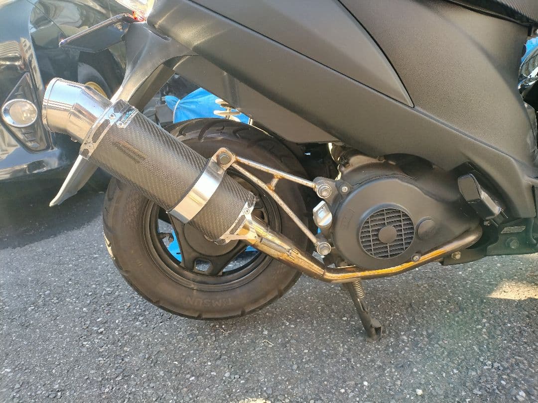 アドレスV125/G用 DCR GPスタイル カーボンマフラー