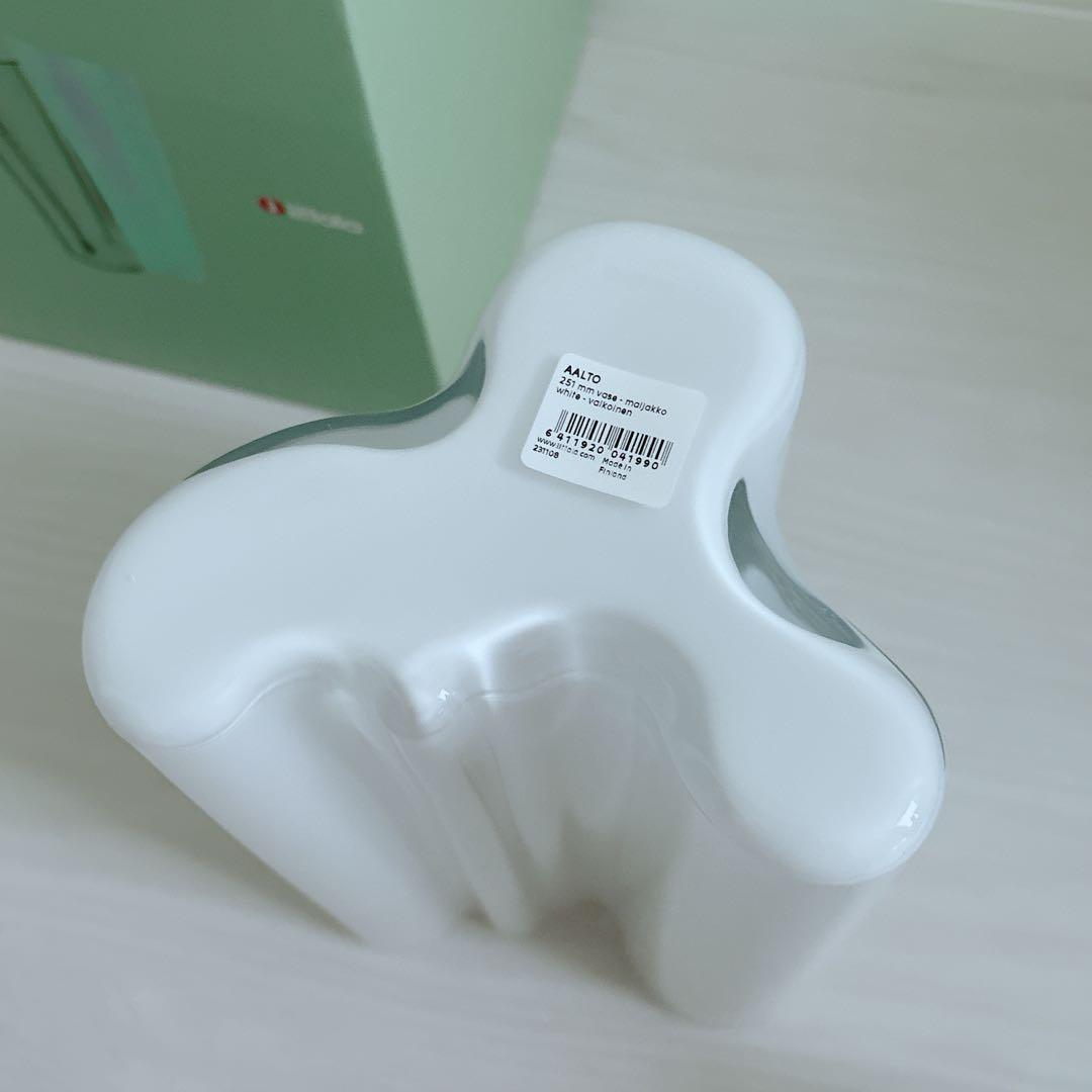 新品未使用 イッタラ アアルトベース 251mm ホワイト 白