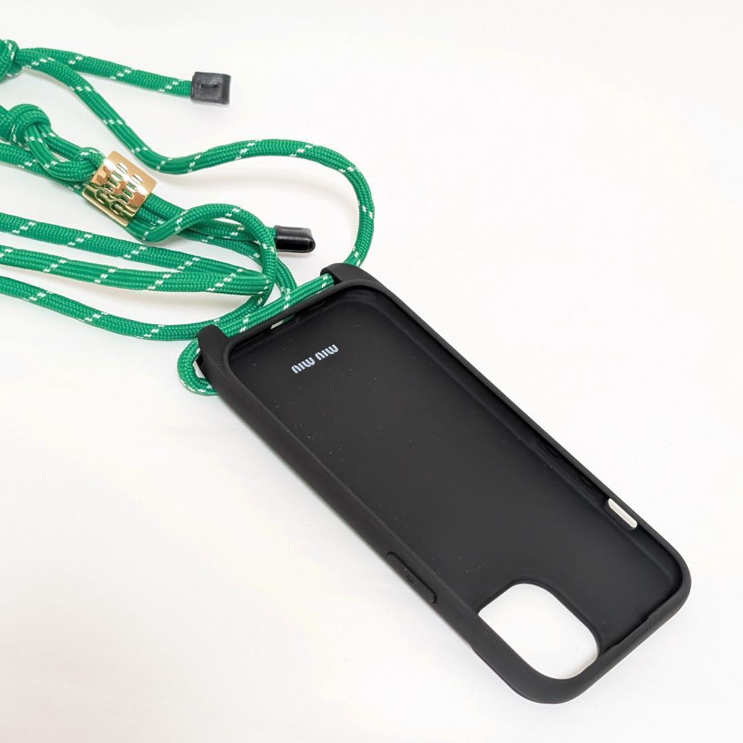 【日本未入荷】MIU MIU iPhone15 スマホケース グリーン