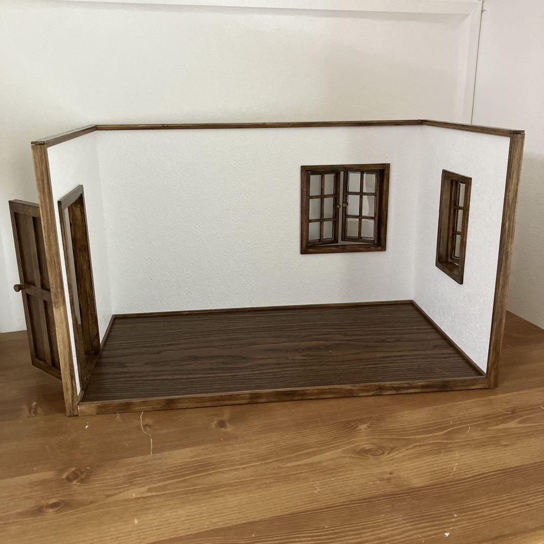 こころ　my roomコの字型ドールハウス 1/12サイズ ミニチュア家具
