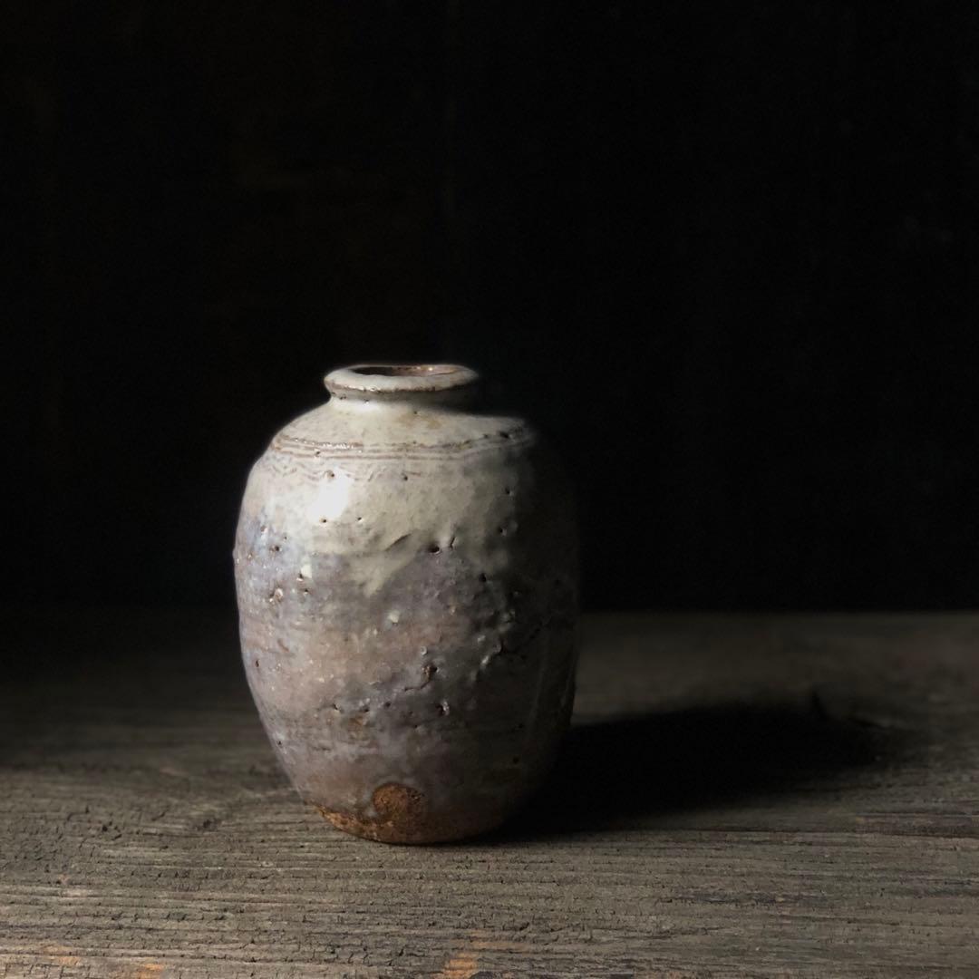 【人間国宝】十代三輪休雪 萩焼掛花入