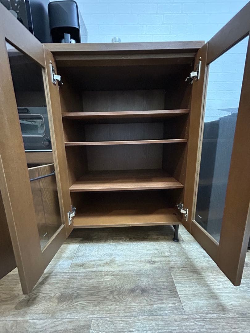 5/28出品終了予定 LOWYA ロウヤ 食器棚 レンジ台 キッチン収納