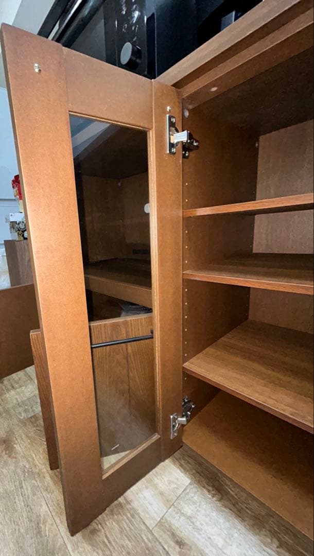 5/28出品終了予定 LOWYA ロウヤ 食器棚 レンジ台 キッチン収納