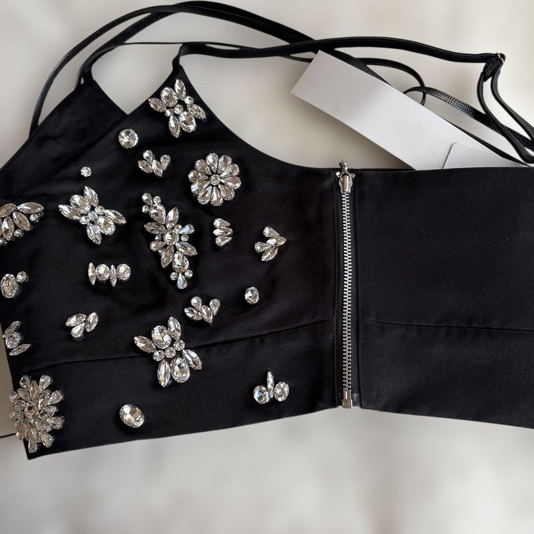 【新品タグ付き】PAMEO POSE（パメオポーズ）ビジューブラ