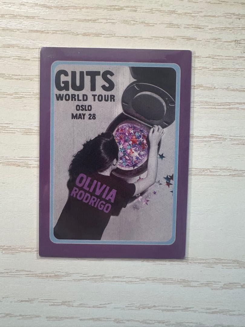 Olivia Rodrigo guts 巡回公演「オスロ」 トレカ