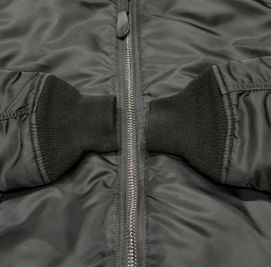 1772　アルファインダストリーズ　MA-1フライトジャケット　M　黒　ブラック