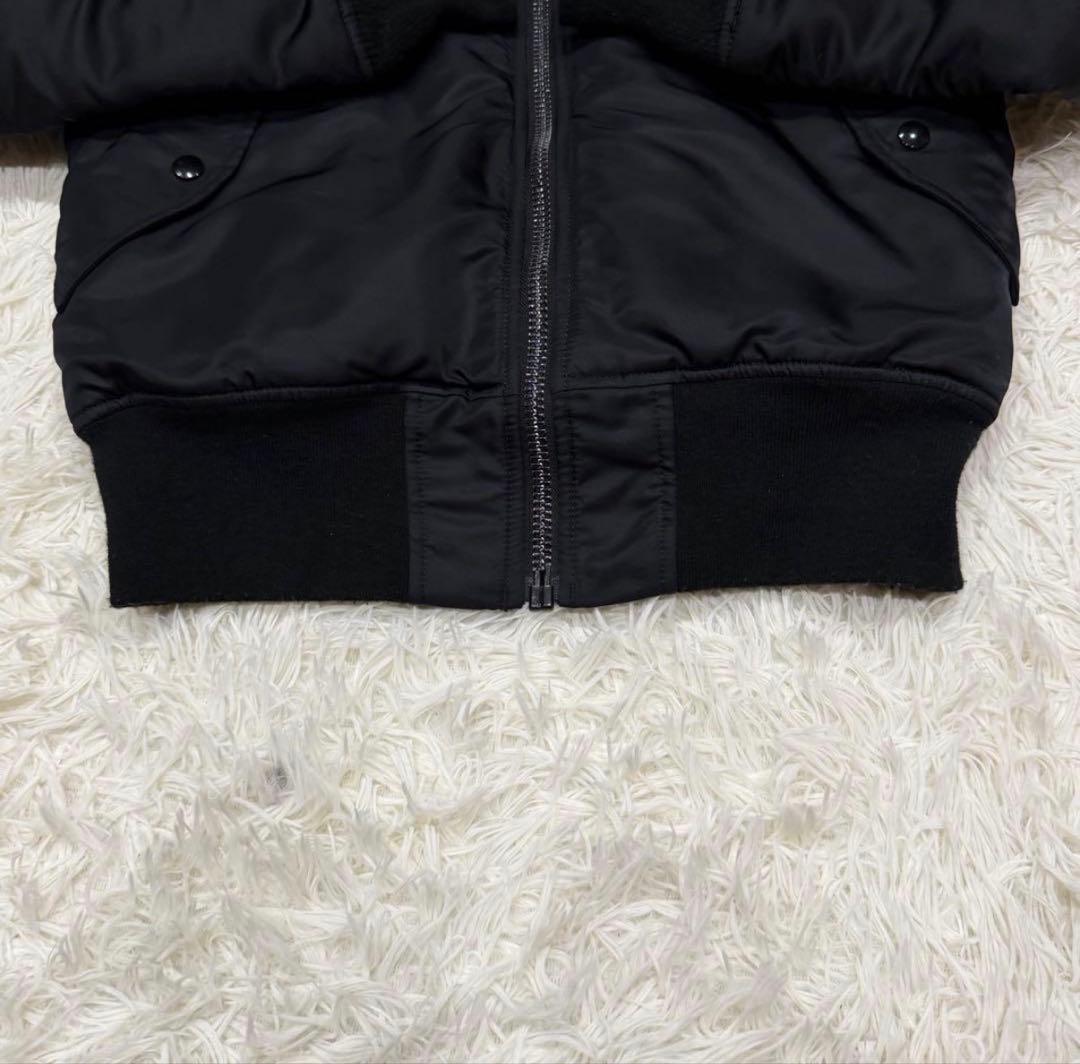 1772　アルファインダストリーズ　MA-1フライトジャケット　M　黒　ブラック