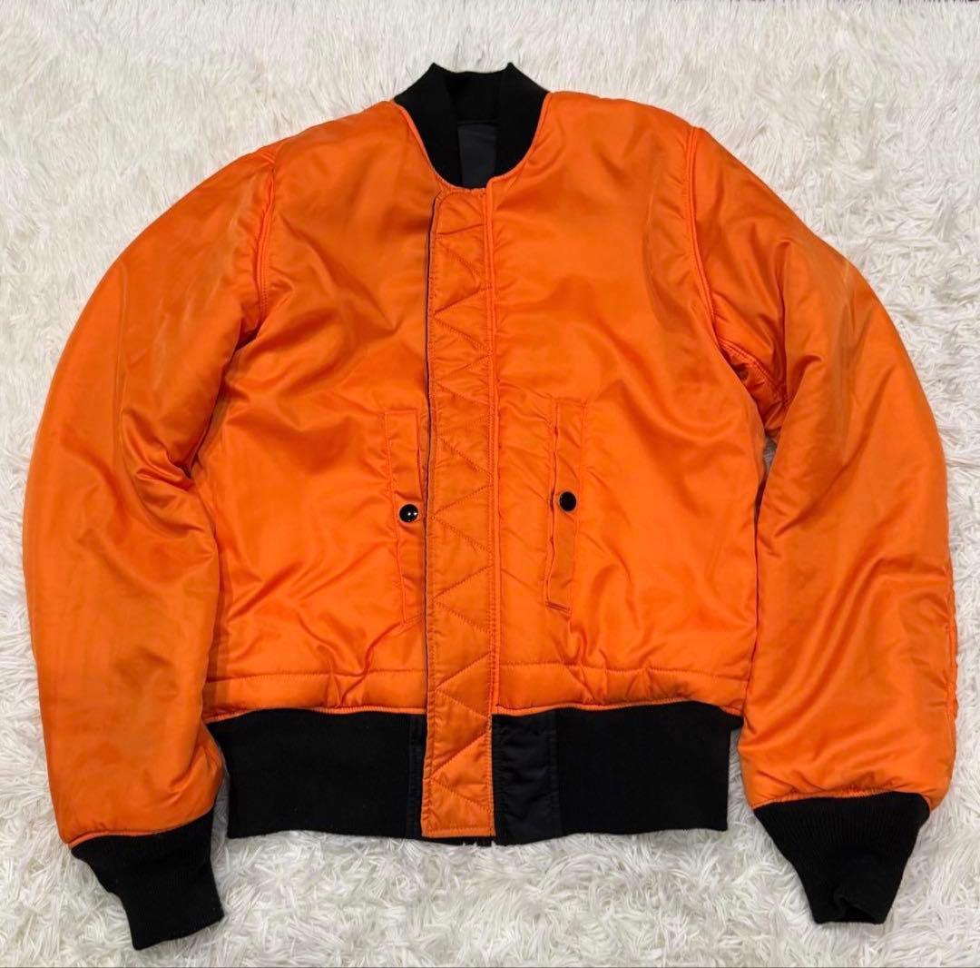 1772　アルファインダストリーズ　MA-1フライトジャケット　M　黒　ブラック