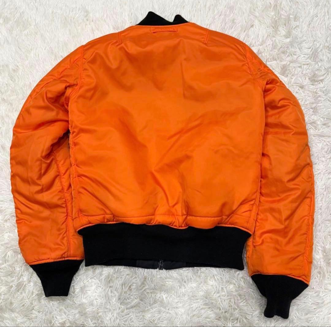 1772　アルファインダストリーズ　MA-1フライトジャケット　M　黒　ブラック