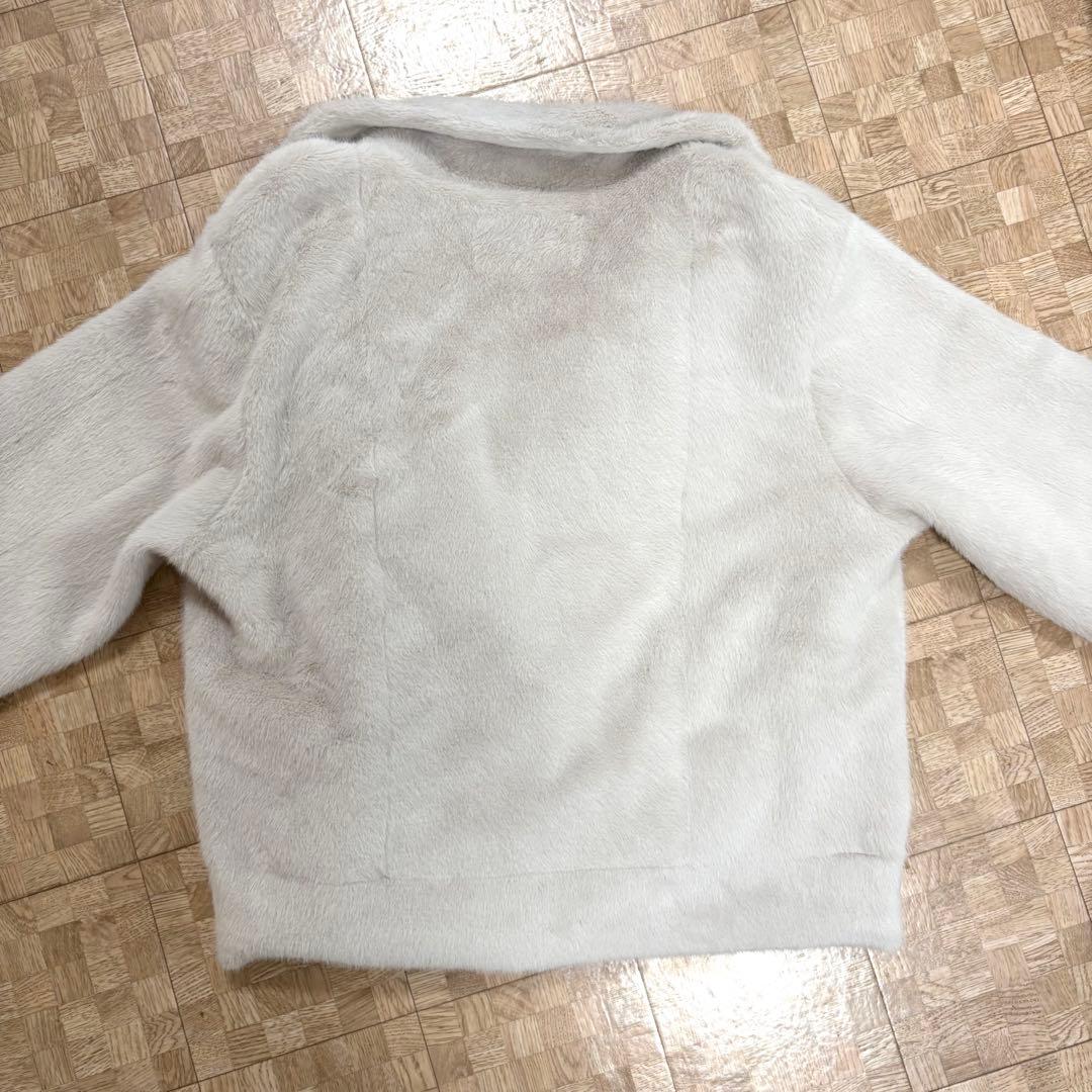 新品 ジャスグリッティー フラッフィー ライダース グレージュ