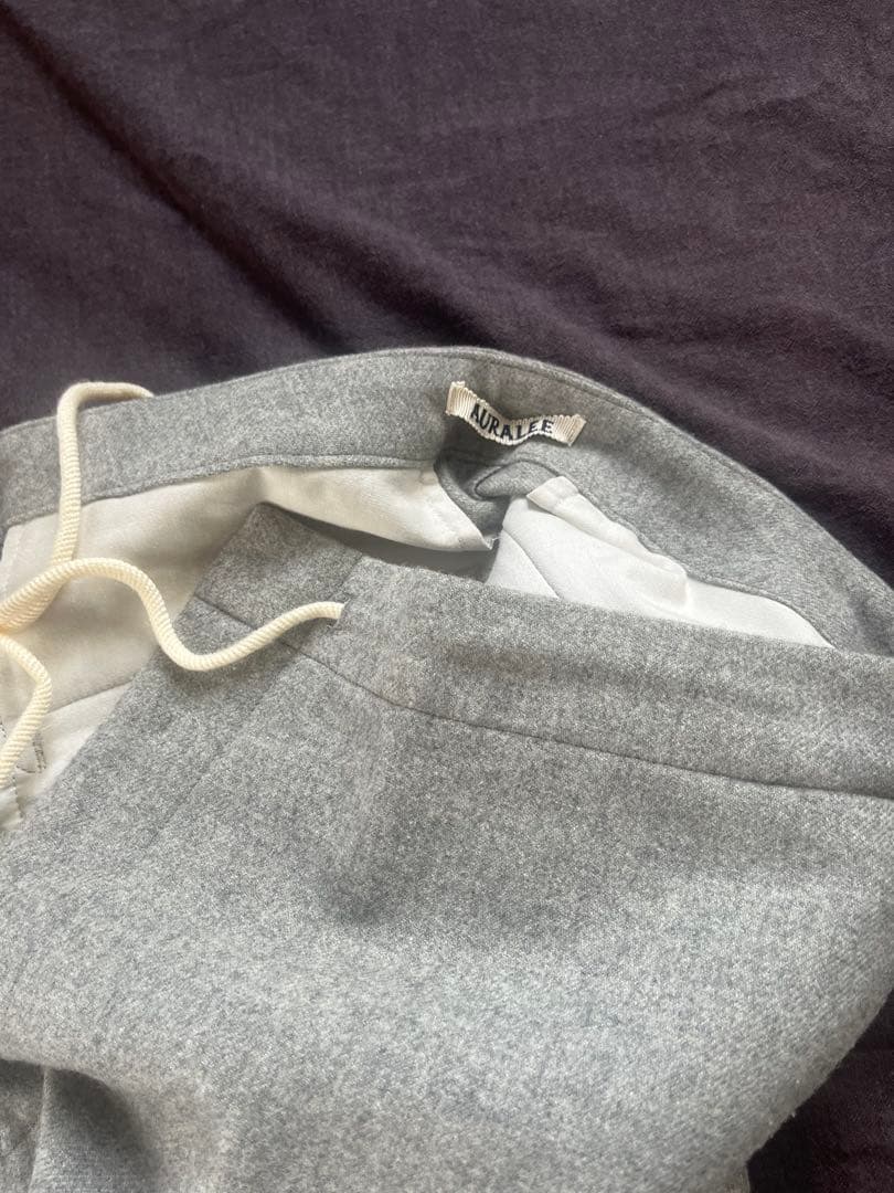 最終auralee オーラリーSUPER SOFT FLANNEL SLACKS