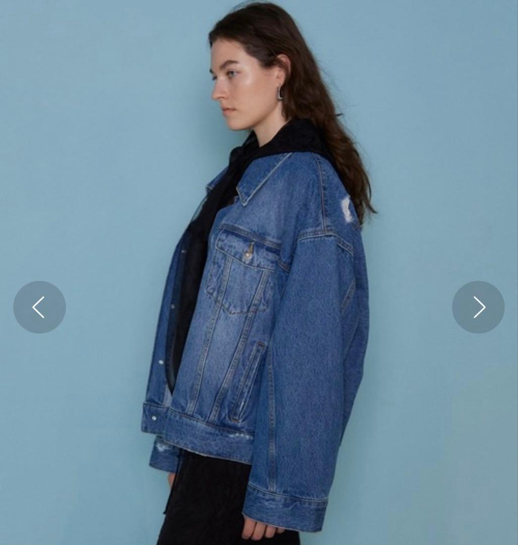 MAISON SPECIAL オーバーサイズ デニムジャケット 2WAY