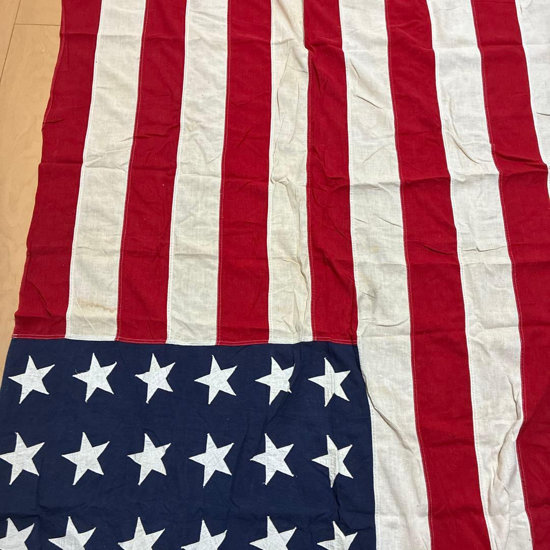 USA製 40s 50s 特大 ビンテージ アメリカ 国旗 星条旗 48スター
