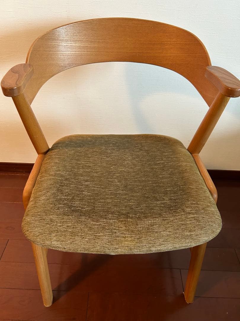 【ちゅらページ】モモナチュラル ダイニングチェア（グリーン）