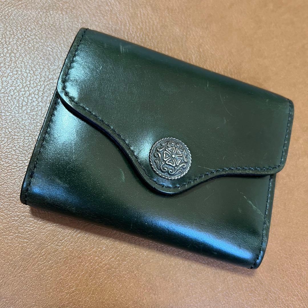 週末値下 FUNNY ファニー コードバン コンパクト財布 COSMO コスモ