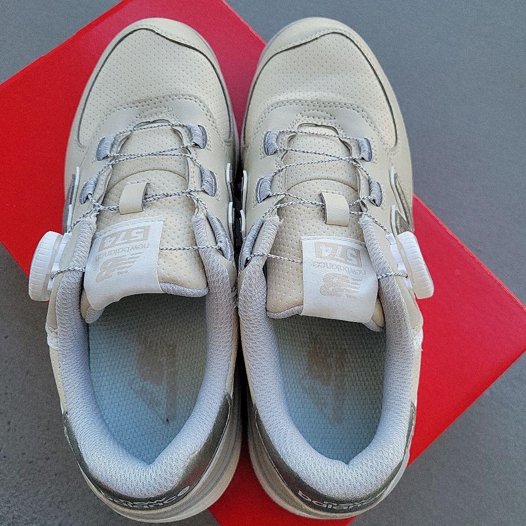 美品❣️New Balance ベージュ　ゴルフ スニーカー BOA