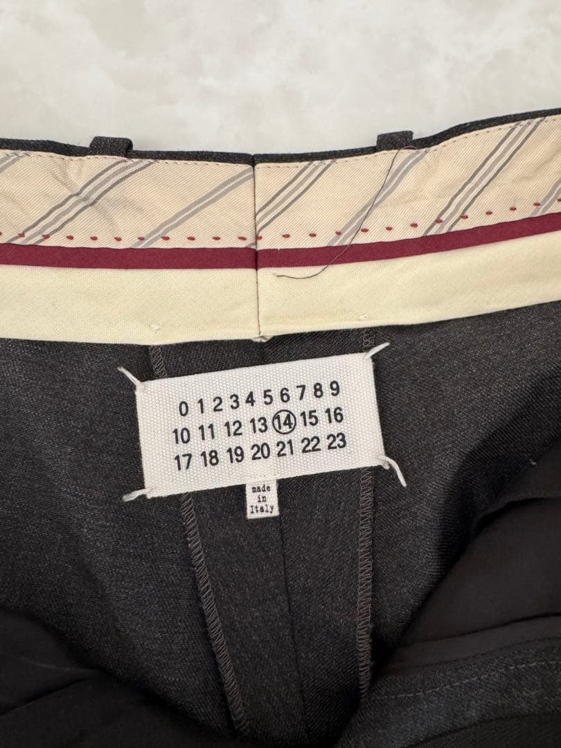 Maison Margiela ダークグレー スラックス