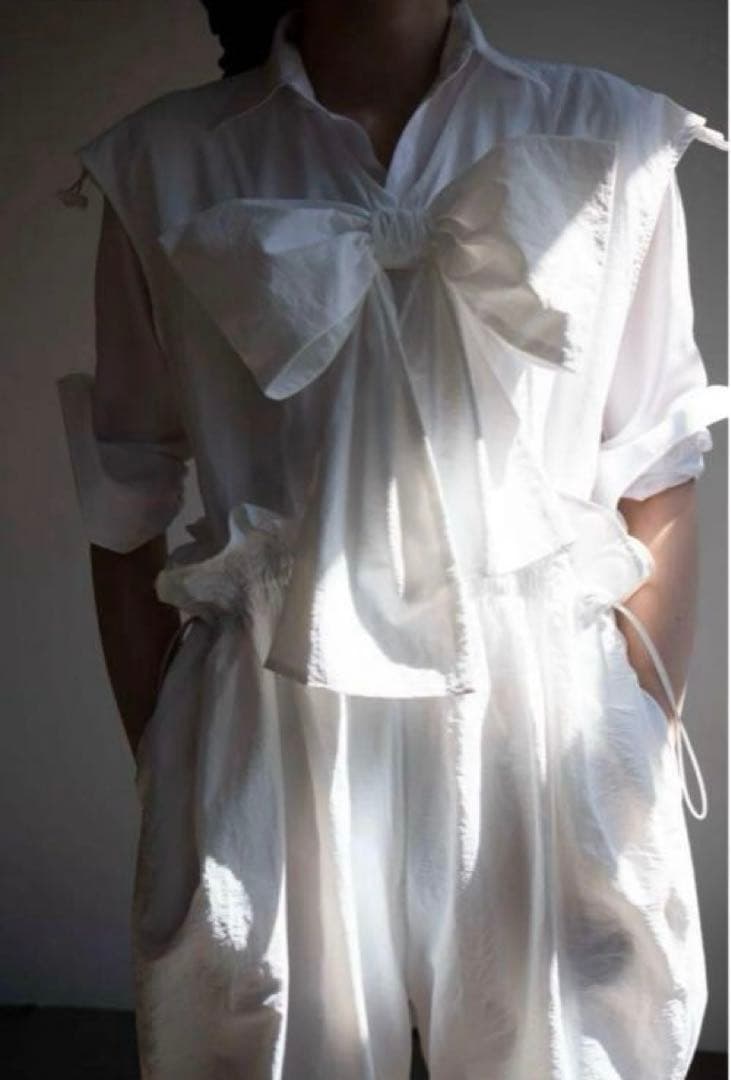 【最値下げ】Bibiy. SARAH RIBBON ROMPERS ホワイト